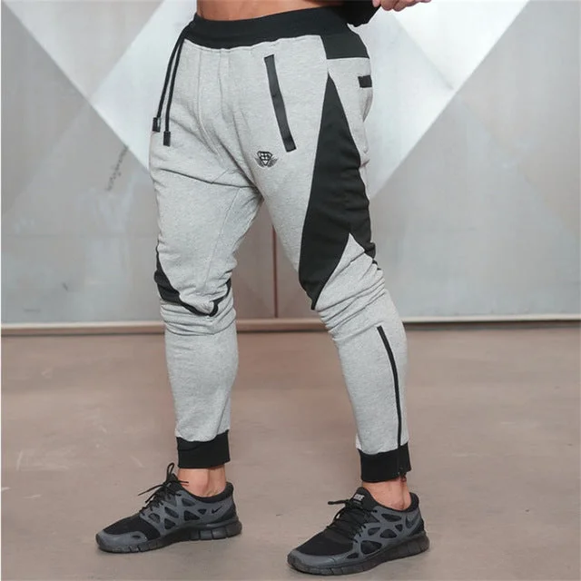 2017 Brand New Gold Medal Fitness Casual Elastic Pants Stretch Cotton Men's Pants Gyms BodyEngineers Jogger Bodybuilding Pants