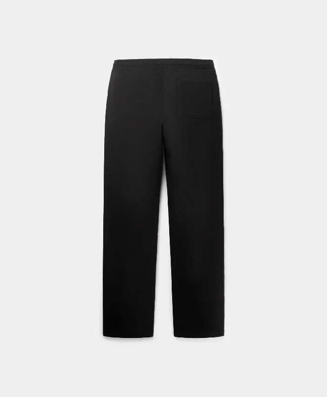 Black Mono Rib Pants