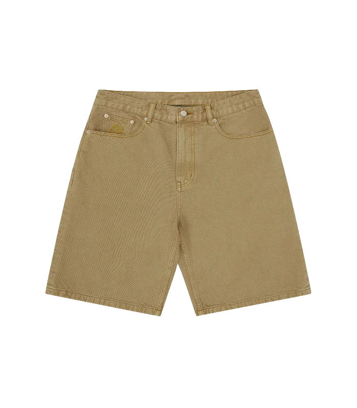 DIAMONDS & DOLLARS SELVEDGE DENIM SHORT - SAND