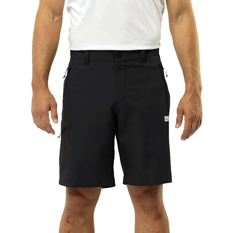 Jack Wolfskin Mens Active Track Walking Softshell Shorts - Black