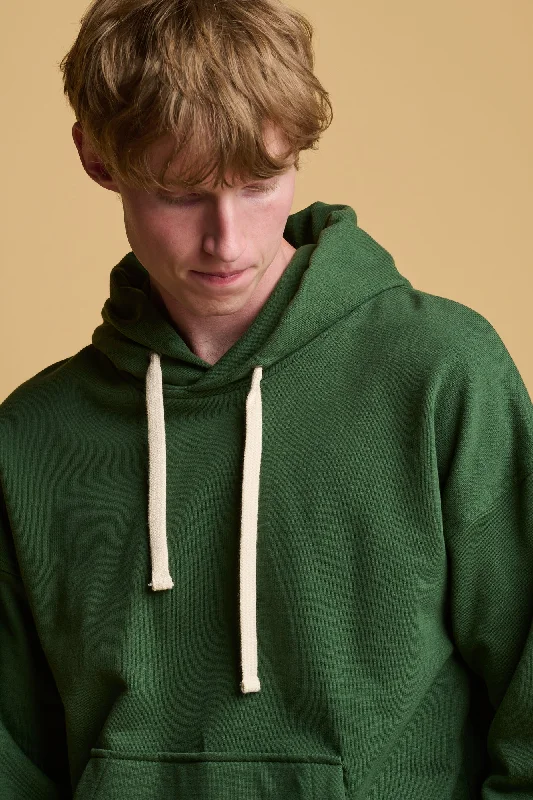 Men's Hooded Sweatshirt - Bottle Green