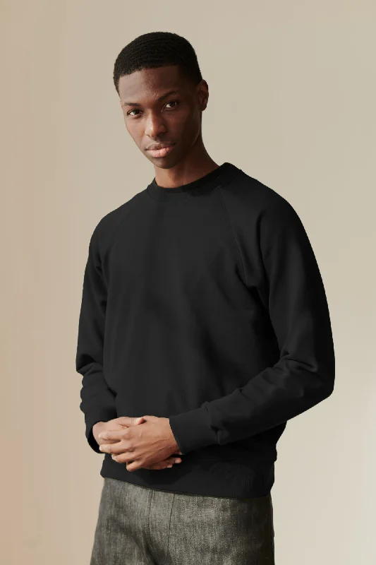 Men's Raglan Sweatshirt - Black