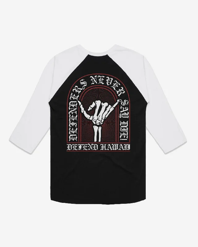 NEVER SAY DIE Raglan