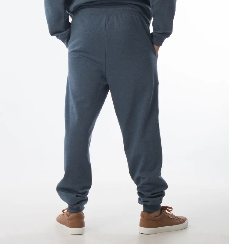 SLANT POCKET TRACKPANTS – DENIM MELANGE