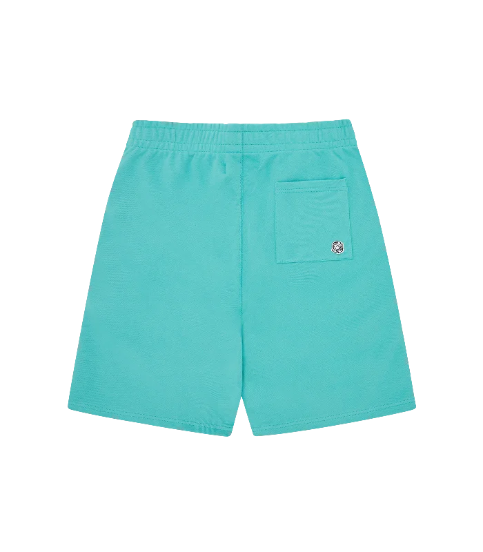 SMALL ARCH LOGO SHORTS - TEAL