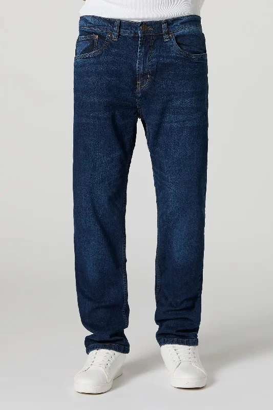 Dark Wash Straight Leg Jean