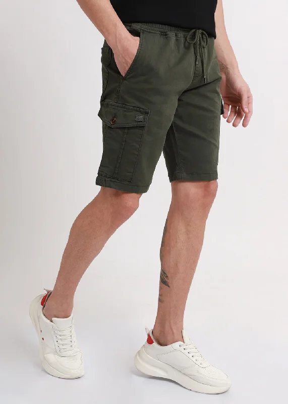 Castleton Green Cotton Cargo Shorts