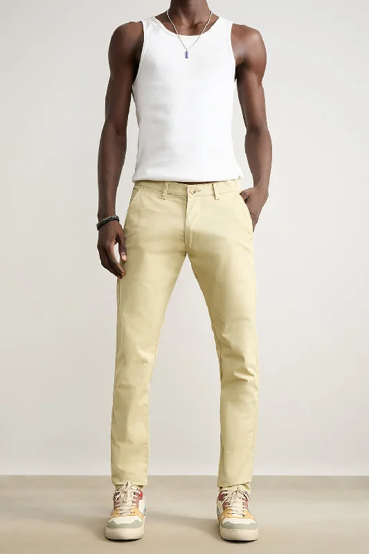 Men's Beige Summer Pants