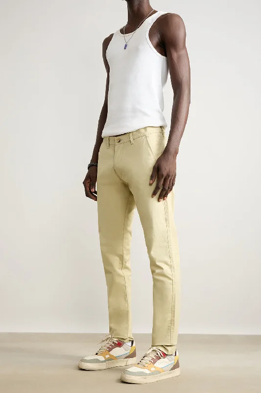 Men's Beige Summer Pants