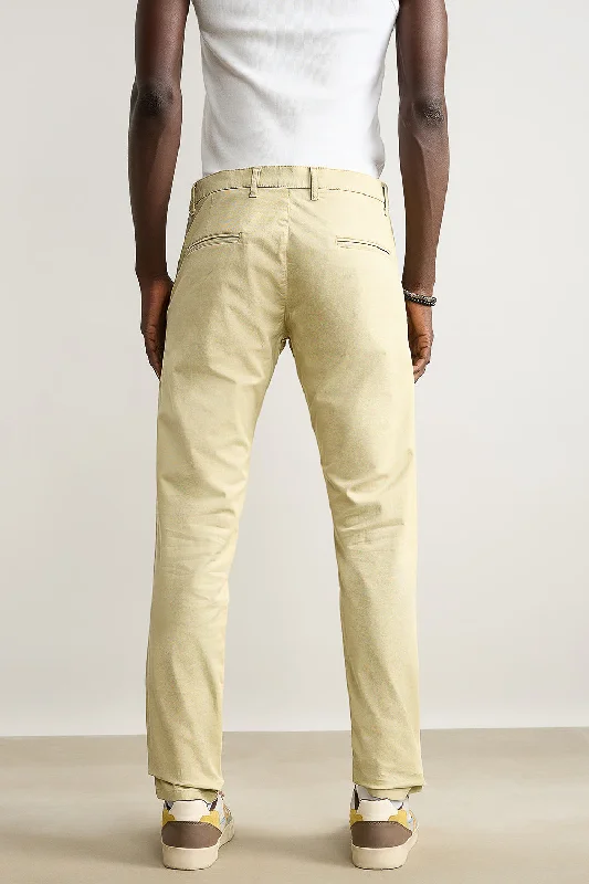 Men's Beige Summer Pants