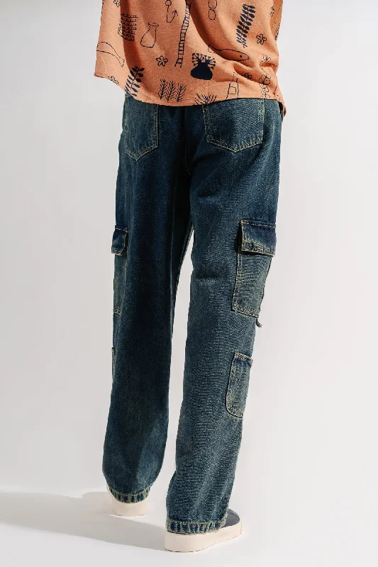 Men's Side Pocket Cargo Jeans