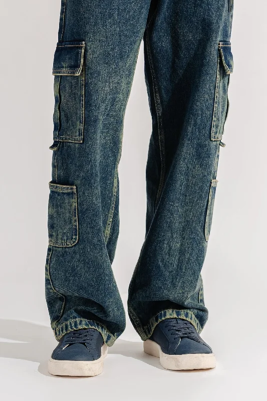 Men's Side Pocket Cargo Jeans