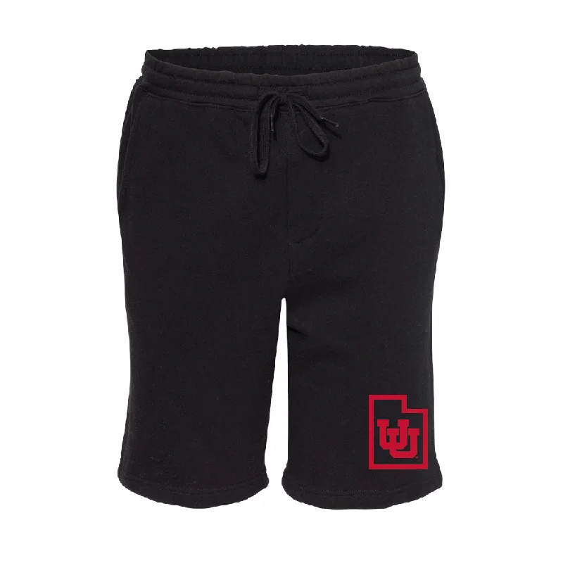 Midweight Fleece Black Shorts