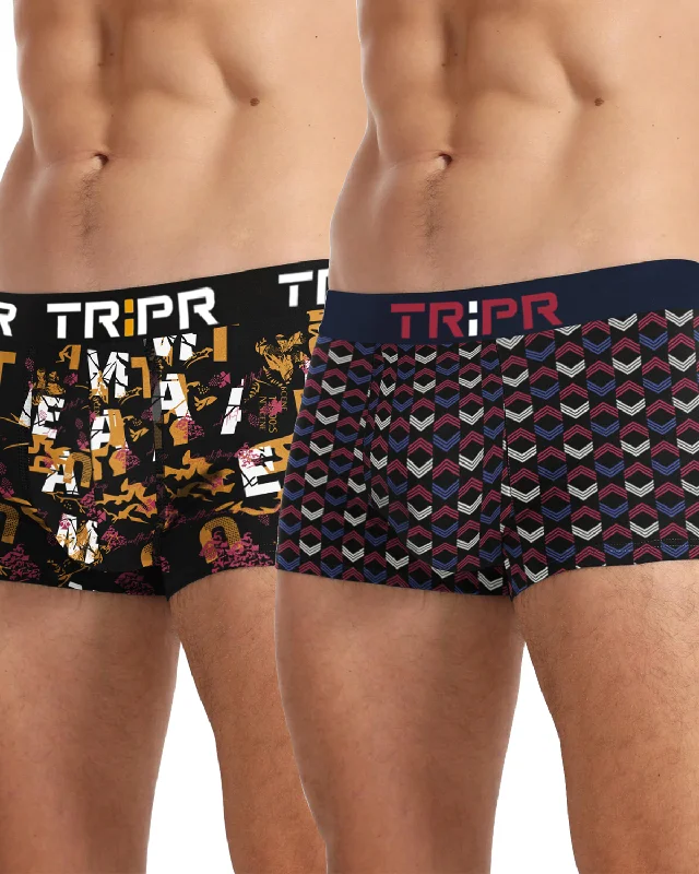 (PACK OF 2) Men Printed Multicolor Trunk