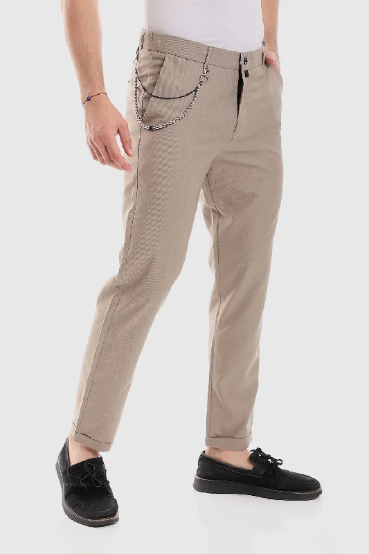 Slub Pattern Classic Chino Pants (838) - White Rabbit