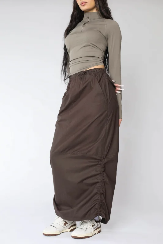 Deadstock Cargo Chocolate Skirt