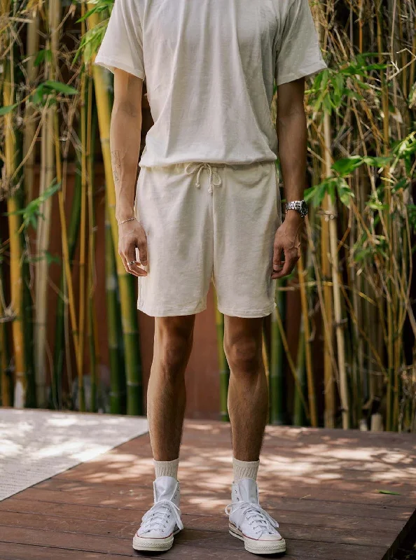 Men's Organic Lounge Shorts - Natural