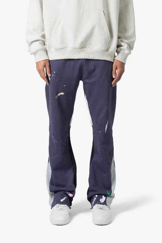 Contrast Bootcut Sweatpants - Vintage Navy