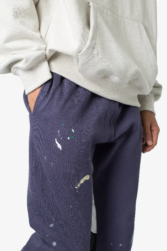 Contrast Bootcut Sweatpants - Vintage Navy