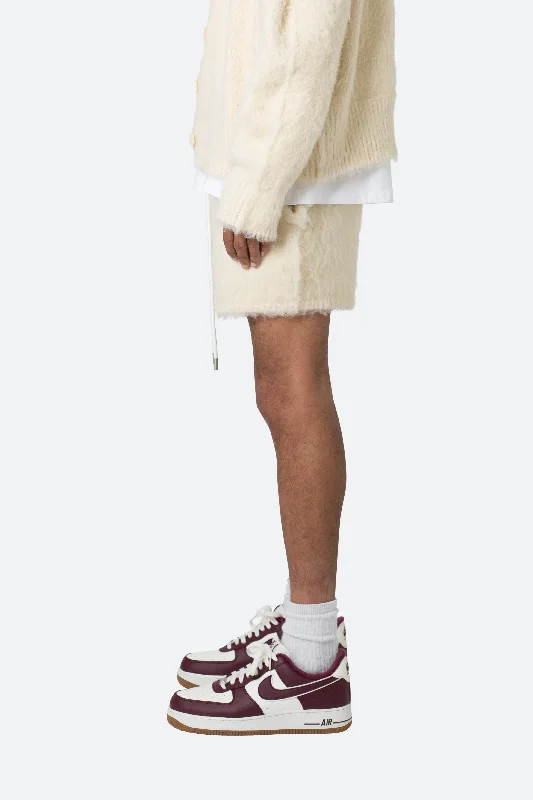 Fuzzy Sweatshorts - Off White