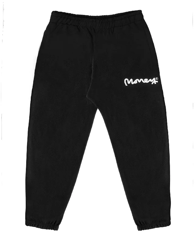 MONEY SIG APE TRACK PANT 14OZ - BLACK