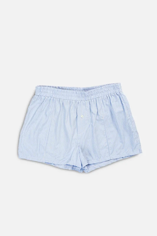 Rework Oxford Mini Boxer Shorts - S