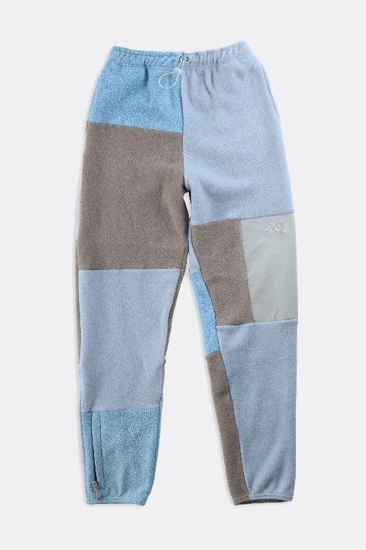 Rework Unisex North Face Patchwork Fleece Pant - XS