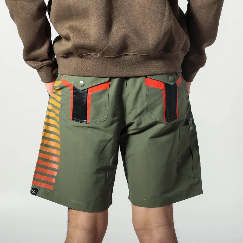 Warriors of Mandalore Olive Green Belted Cargo Shorts