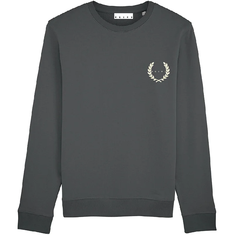 UNISEX SWEATER ""LAUREL"" IN DARK GREY