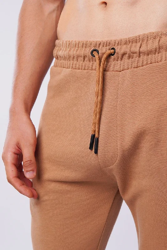 Tapered Terry Pants - Cider Brown