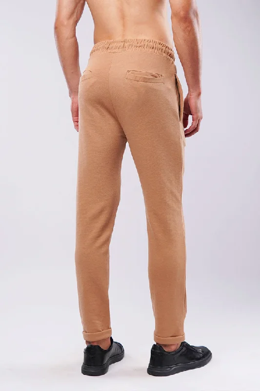 Tapered Terry Pants - Cider Brown