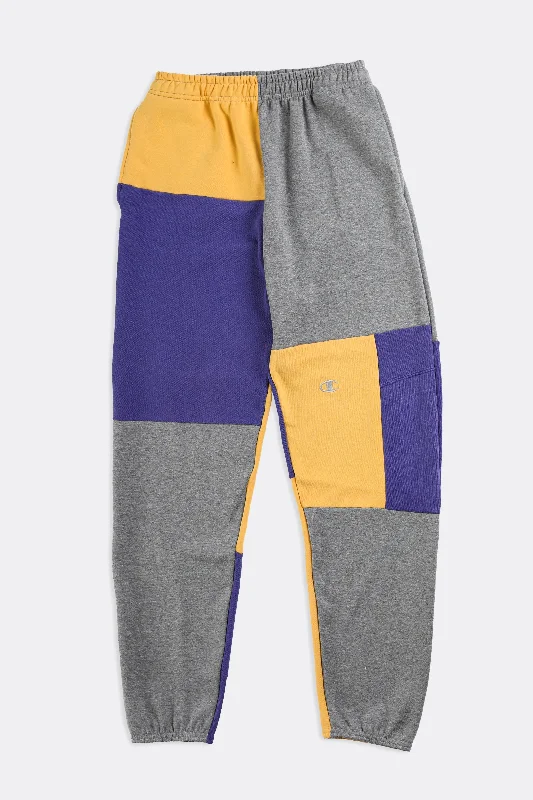 Unisex Patchwork Champion Sweatpants - Women-S, Men-XS