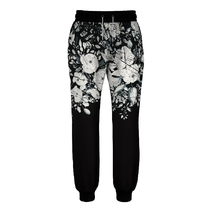 White Rose Blossom Sweatpants