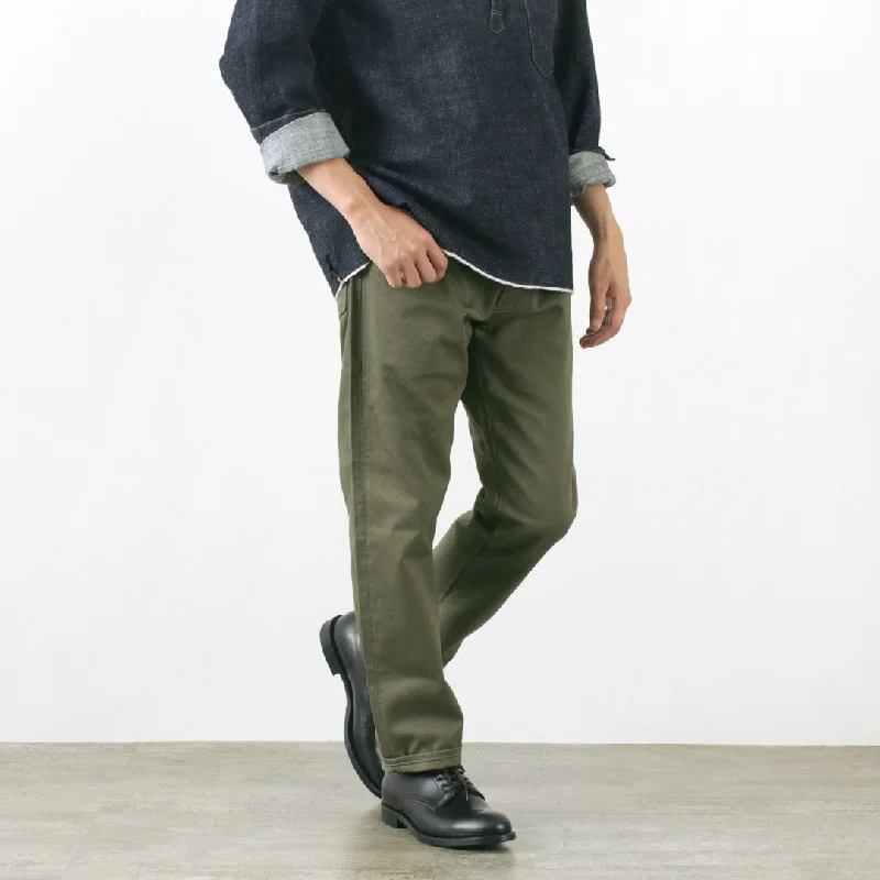 FOB FACTORY（FOBファクトリー） F1134 ピケ 5Pパンツ / コットン / スリムパンツ / メンズ / 日本製 / PIQUE 5POCKET PANTS