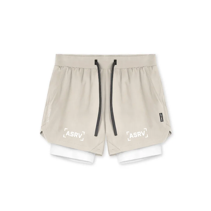 0622. TETRA-LITE™ 5"" Liner Short - Sand Smoke/White