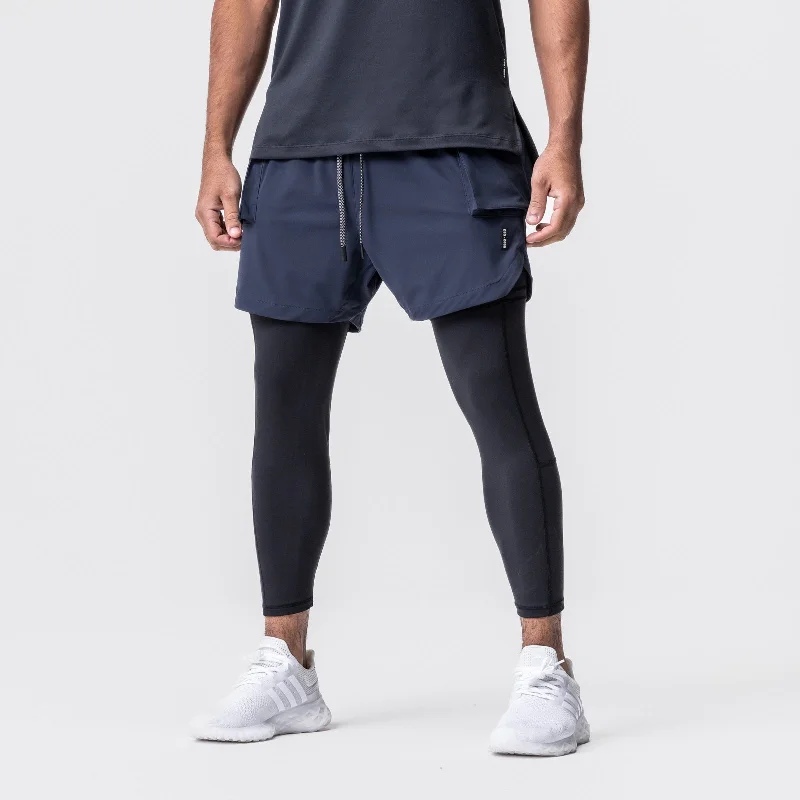 0688. Tetra-Lite™ 2-in-1 Legging Cargo Short - Navy/Black