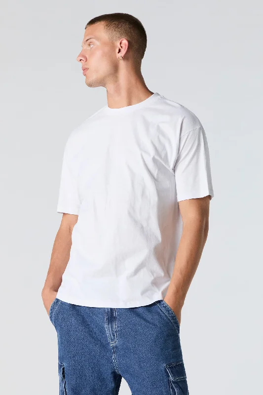 Solid Relaxed Crewneck T-Shirt