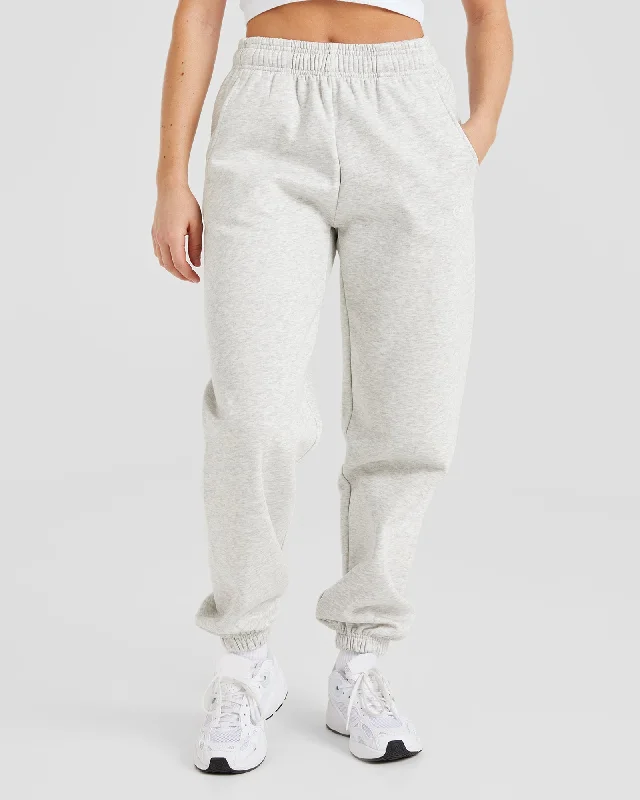 AYBL Club Oversized Joggers - Grey Marl