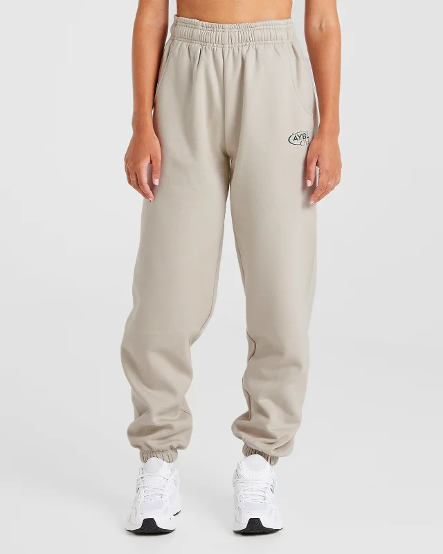 AYBL Club Oversized Joggers - Sand/Green