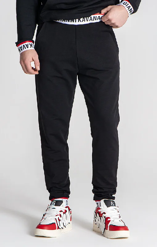 Black Track Joggers