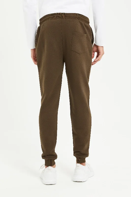 Men Brown Jog Pants