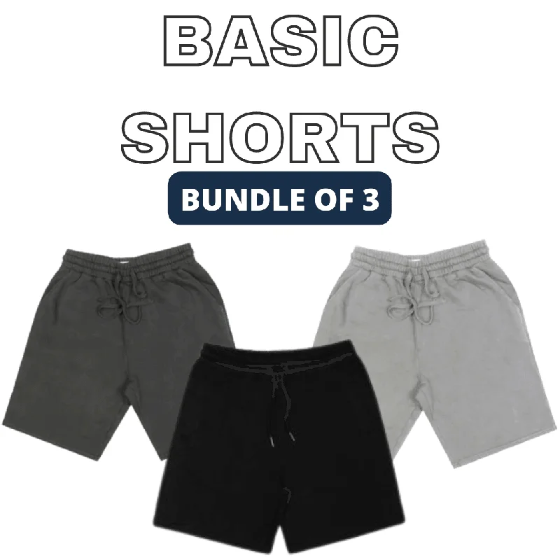 Bundle of 3 Basic Shorts