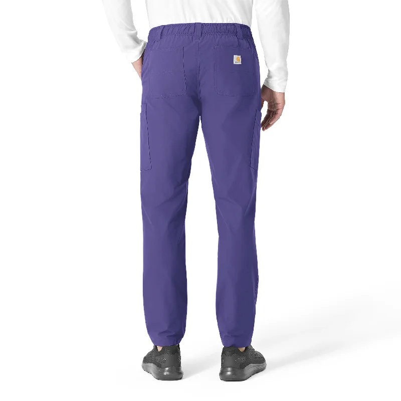 Carhartt Force Essentials Men's Straight Leg Cargo Scrub Pant - Grape