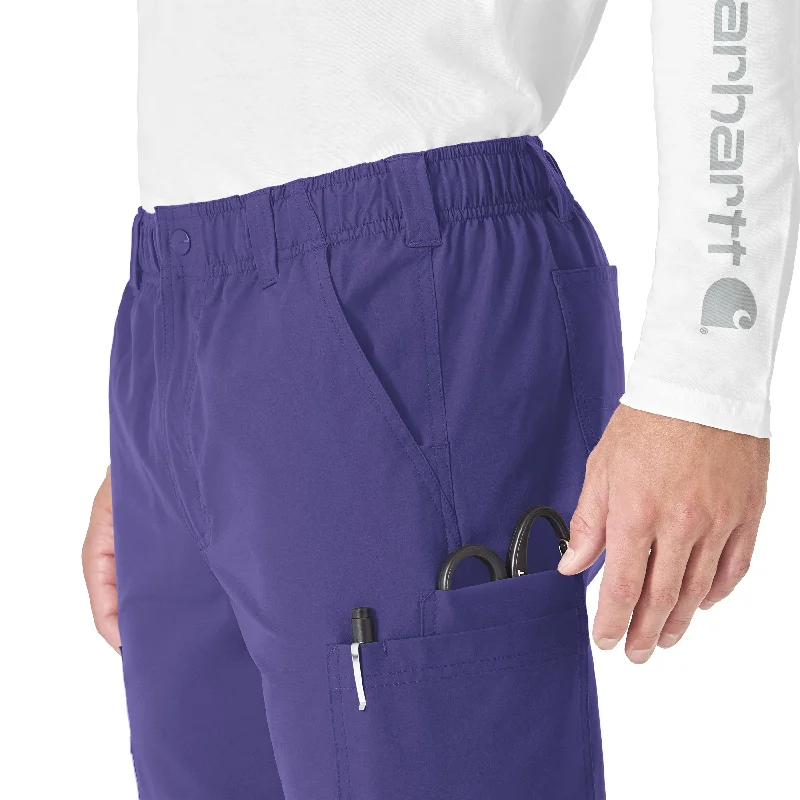 Carhartt Force Essentials Men's Straight Leg Cargo Scrub Pant - Grape