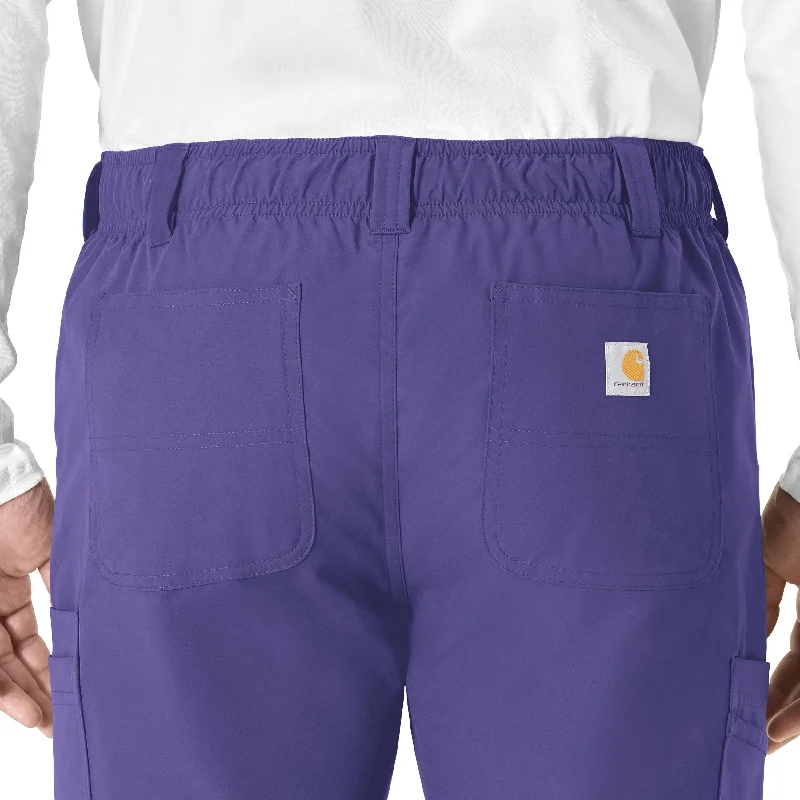 Carhartt Force Essentials Men's Straight Leg Cargo Scrub Pant - Grape