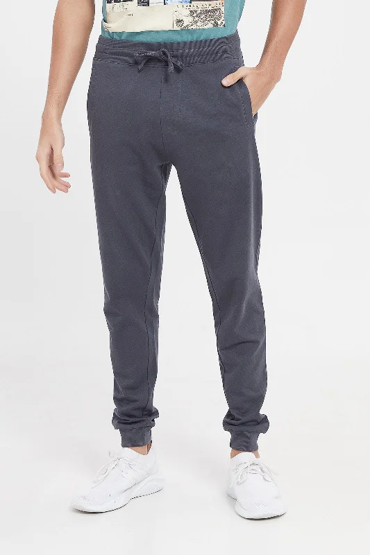 Men Charcoal Jog Pants