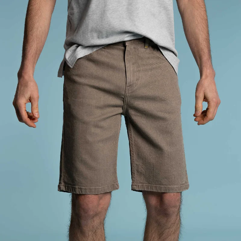 COLTON 99% Organic Cotton Stretch Denim Shorts (Natural Clay Dye)