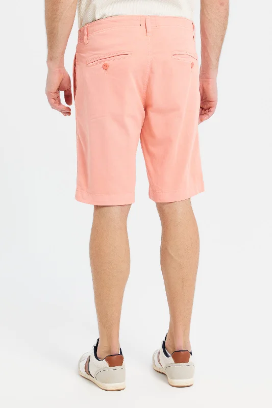 Men Coral Chino Shorts