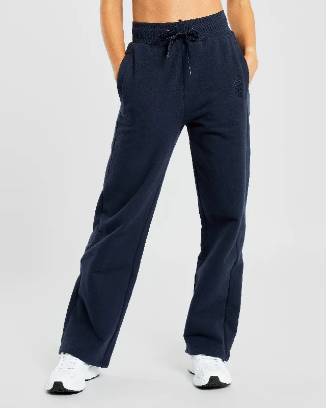 Everyday Relaxed Straight Leg Joggers - Navy