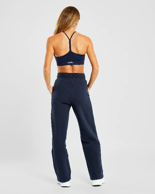 Everyday Relaxed Straight Leg Joggers - Navy